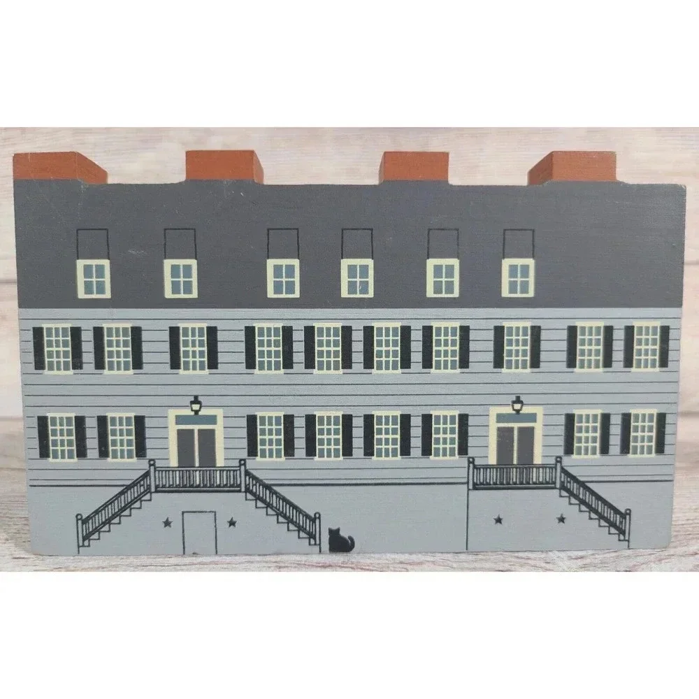 The Cat's Meow Gemeinhaus 1741 Bethlehem PA Oldest Building Museum Signed 1991